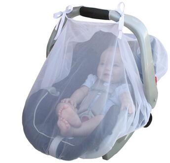 Kinderwagen Wandelwagen Mosquito Insect Shield Netto Veilig Zuigelingen Bescherming Mesh Kinderwagen Accessoires Klamboe zwart