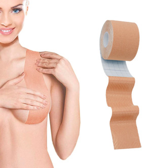 Kindmax Boob Tape Breast Lift Adhensive Tape Lift Up Invisible Bra Tape, Push up Sexy Backless for Women Lady 5M 1 Roll