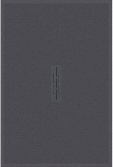 Kinedo Kinemoon style douchebak - 160x100cm - inbouw/opbouw - zaagbaar - mineraalcomposiet antraciet rd778a Antraciet structuur