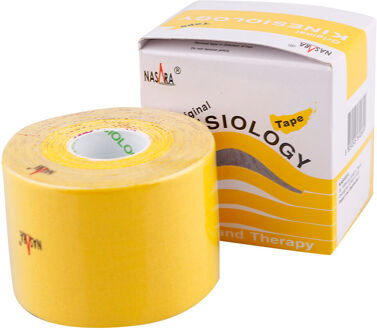 Kinesiologytape - 5 meter x 5 cm - geel