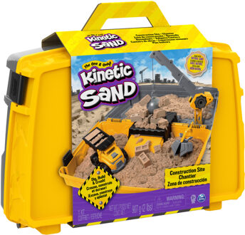 Kinetic Sand Speelset Construction 907 Gram Zand Geel 6-delig