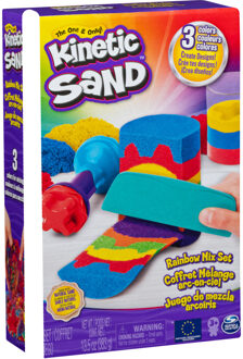 Kinetic Sand Zandmixset Regenboog Junior 381 Gram Rood/geel/blauw Multikleur