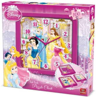King International Disney Princess puzzel klok, 100 stukjes