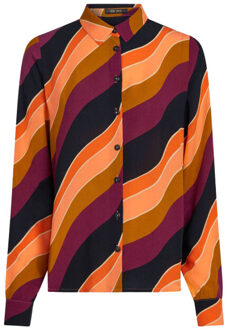 King Louie Blouse lange mouw 10100 maisie Rood - 40