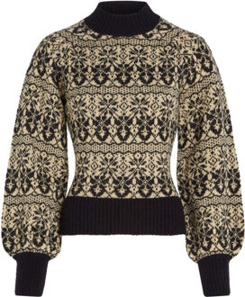 King Louie Jeanie top duchess Zwart - S