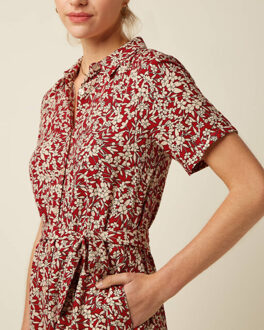 King Louie Jurk 10597 olive Rood - 40