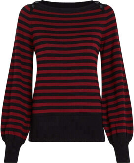 King Louie Marie bell top loop stripe Zwart