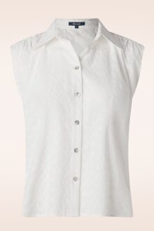 King Louie Remi Rosa Broderie Anglaise blouse in wit