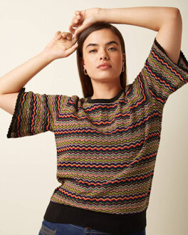 King Louie Top korte mouw 09911 maree Bruin