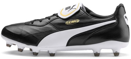 King Top FG  Sportschoenen - Maat 42.5 - Mannen - zwart/wit/goud