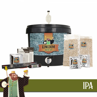 KINGDOM Bierbrouwpakket - startpakket - IPA - zelf bier brouwen - starterspakket bier brouwen - bier brouwen pakket