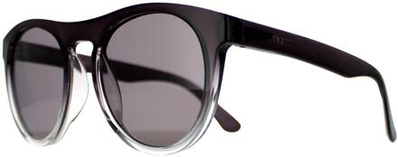 Kingman SS572005 glanzend zwart naar helder saturnus gepolariseerde rook zonnebril - One Size