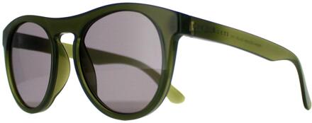 Kingman SS572006 glanzende melkachtige kaki saturnus gepolariseerde rook zonnebril Groen - One Size