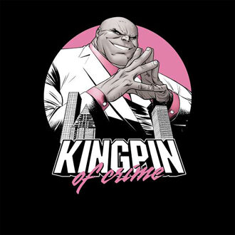 Kingpin Crime City Men's T-Shirt - Black - XS Zwart