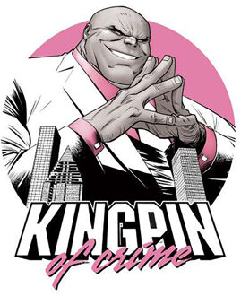 Kingpin Crime City Men's T-Shirt - White - L Wit