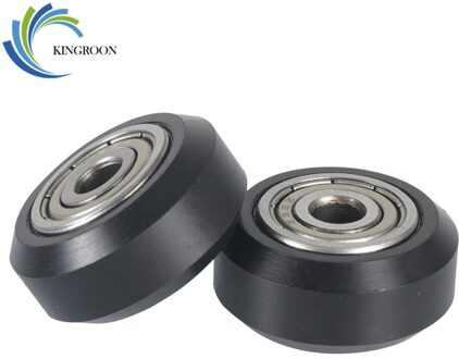 KINGROON 2 stks KP3S Katrol POM Katrol lineaire rail kogellager 3D Printer Onderdelen Plastic Wiel 5*24mm