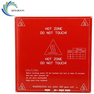 KINGROON Verbeterde MK2B Verwarmd Bed PCB Heatbed Dual 12V 24V Rode MK2 B Broeinest 3D Printers Deel warmte 214mm x 214mm Accessoires