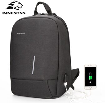 Kingsons 13.3 inch Borst Rugzak Voor Mannen Vrouwen Casual Crossbody Schooltas Casual Stijl Reizen Zakelijke Rugzak