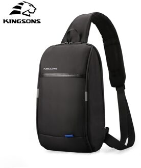 Kingsons 3174-A Vakantiereizen Enkele Schouder Rugzak 10.1 Inch Borst Rugzak Voor Mannen Vrouwen Casual Crossbody Tas