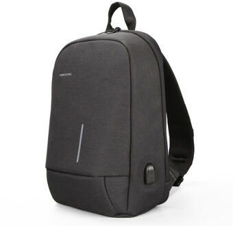 Kingsons Enkele Schouder Rugzak Mannen Mini Rugzak Waterdichte Laptop Rugzak 13/13.3 Inch Kleine Schooltassen Voor Tiener Jongens