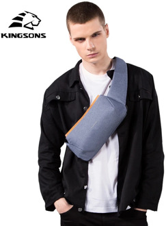 Kingsons Men Sling Chest Bag Anti-theft Crossbody Hand Pack Single Shoulder Mini Back Pack Business Running Travel Waist Bag men