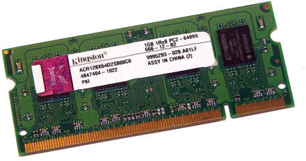 Kingston 1GB DDR2-800 ACR128X64D2S800C6