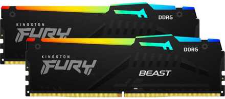 Kingston 32GB 4800MT/s DDR5 CL38 DIMM (Kit of 2)FURY Beast RGB