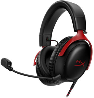 Kingston Bedrade gamingheadset - HyperX Cloud III - voor pc en console - zwart/rood