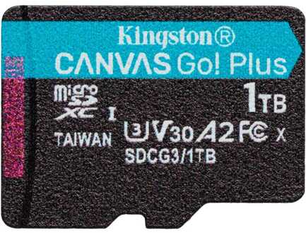 Kingston Canvas Go! Plus microSDXC 1 TB Geheugenkaart