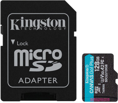 Kingston Canvas Go! Plus microSDXC 128 GB Zwart