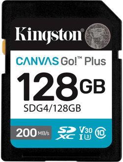 Kingston Canvas Go! Plus SDXC 128 GB Geheugenkaart