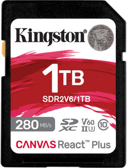 Kingston Canvas React Plus 1 TB Geheugenkaart