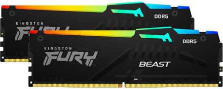 Kingston DDR5 32GB PC 5200 CL36 Kingston KIT (2x16GB) FURY Beast RGB retail