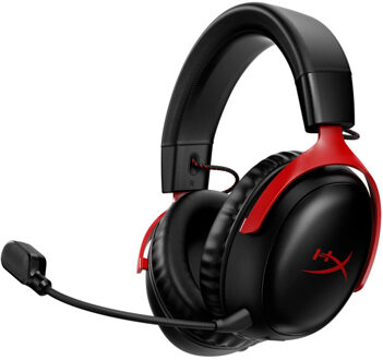 Kingston Draadloze gamingheadset - HyperX Cloud III - voor pc en console - zwart/rood