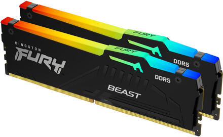 Kingston Fury Beast RGB 16GB DDR5-5600 Kit geheugen