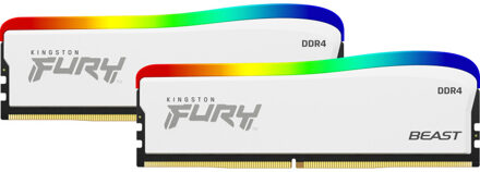 Kingston FURY Beast - RGB Special Edition - DDR4 - kit - 32 GB: 2 x 16 GB - DIMM 288-pin - 3600 MHz / PC4-28800 - unbuffered