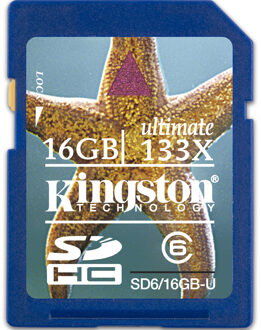 Kingston SD 16GB Ultim Cl.6 SDHC KIN Geheugenkaart