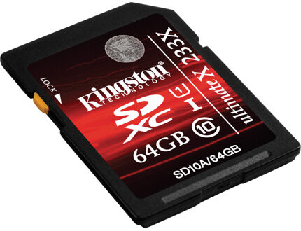 Kingston Secure Digital Card SDXC 64GB Geheugenkaart
