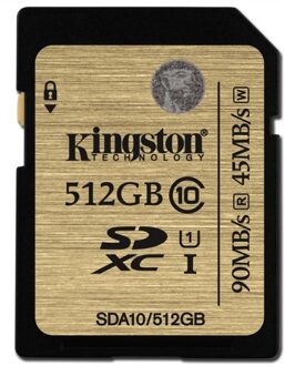 Kingston Technology Kingston SDXC Class 10 UHS-I UHS Class 1 512GB