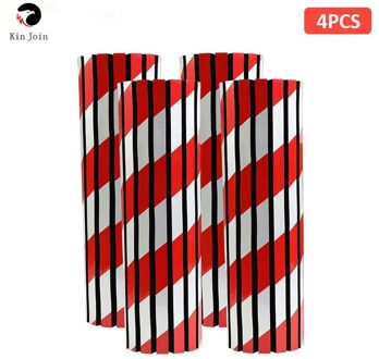 Kinjoin 4Pcs Hoge Zichtbaarheid Reflecterende Foam Sticker Garage Wall Protector Muur Hoek Guard Auto Deur Bescherming Veiligheid Parking