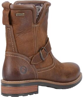 Kinsham Leren Dames Tan Winter Middenkuitlaarzen Bruin - EU 37 / UK 4