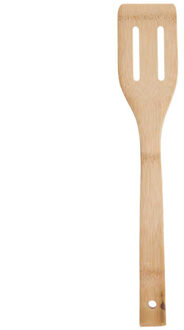 Kinvara Kook/keuken gerei - bakspatel - bruin - bamboe hout - 34 cm