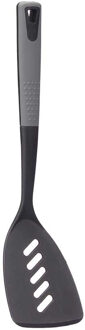 Kinvara Kook/keuken gerei - bakspatel - zwart/grijs - kunststof - 33 cm