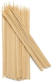 Kinvara Sateprikkers - 85x - bamboe hout - 30 cm - spiezen - satestokjes