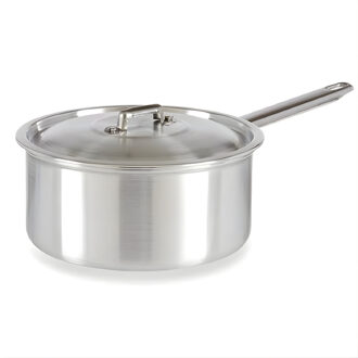 Kinvara Steelpan - D22 cm - 3L - aluminium - sauspan/juspan - met deksel - pannen