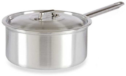 Kinvara Steelpan/sauspan/juspan zilverkleurig 38 x 22 x 12 cm van 3 liter aluminium - Steelpannen