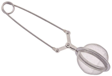 Kinvara Theeknijper - zilver - draadgaas - 5 cm - theezeef - losse thee
