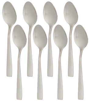 Kinvara Theelepels/dessertlepels/koffielepels - 16x - Zilver - 16 cm - RVS