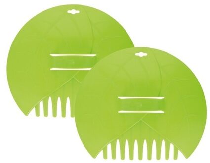 Kinzo 2x Bladgrijper/handhark 36 cm