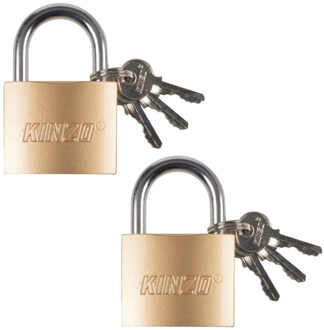 Kinzo 2x Kinzo hangslot 50 mm - Action products